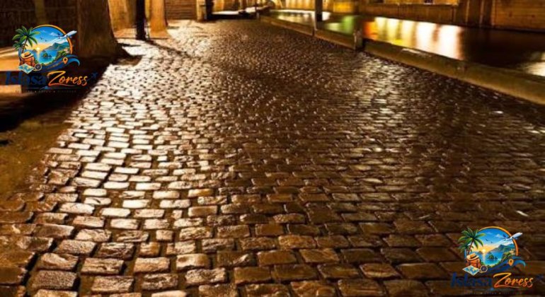 cobblestone streets